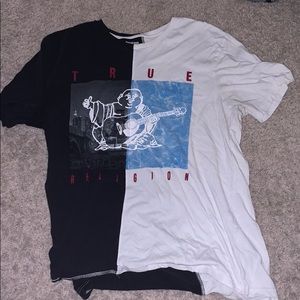Black/white/red/blue true religion shirt